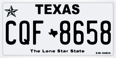 TX license plate CQF8658