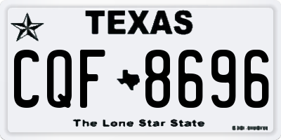 TX license plate CQF8696