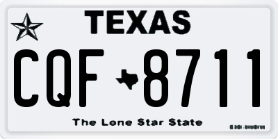 TX license plate CQF8711