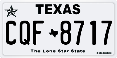 TX license plate CQF8717