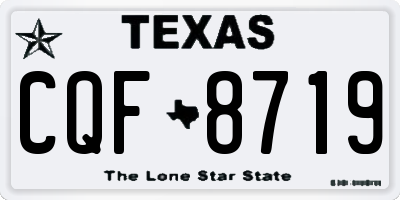 TX license plate CQF8719