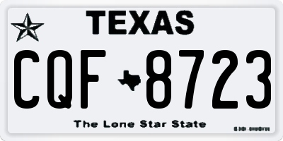 TX license plate CQF8723