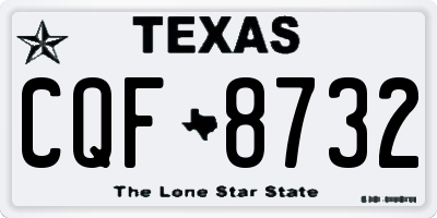 TX license plate CQF8732