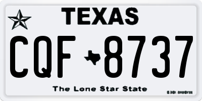 TX license plate CQF8737