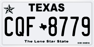 TX license plate CQF8779