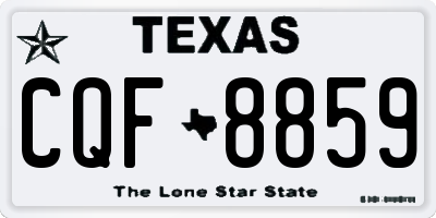 TX license plate CQF8859