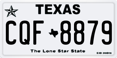 TX license plate CQF8879