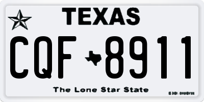 TX license plate CQF8911