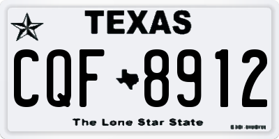 TX license plate CQF8912