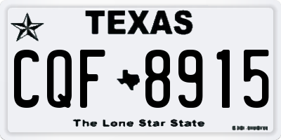 TX license plate CQF8915