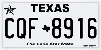 TX license plate CQF8916
