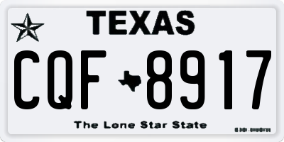 TX license plate CQF8917