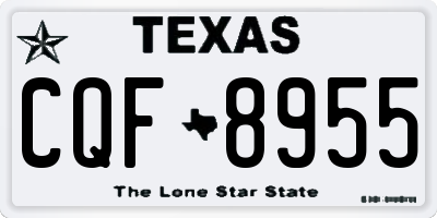 TX license plate CQF8955