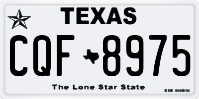 TX license plate CQF8975