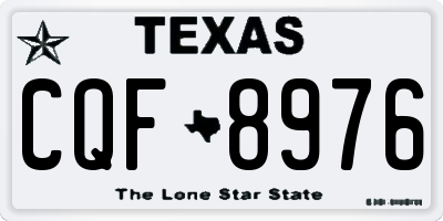 TX license plate CQF8976