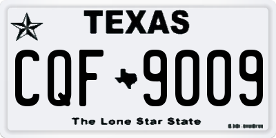 TX license plate CQF9009