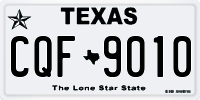 TX license plate CQF9010