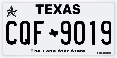 TX license plate CQF9019