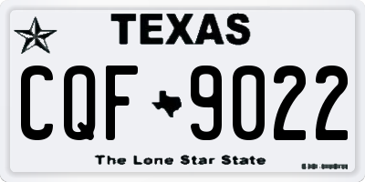 TX license plate CQF9022