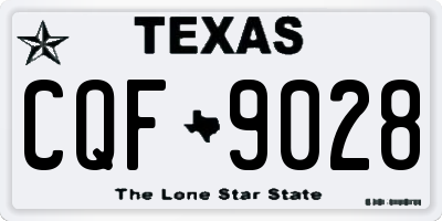 TX license plate CQF9028