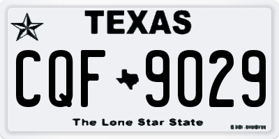 TX license plate CQF9029