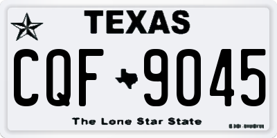 TX license plate CQF9045