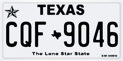 TX license plate CQF9046