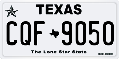TX license plate CQF9050