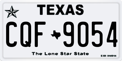 TX license plate CQF9054