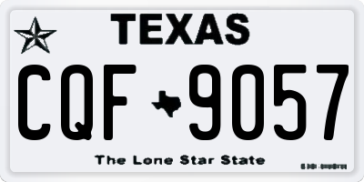 TX license plate CQF9057