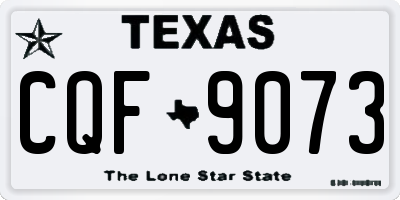 TX license plate CQF9073