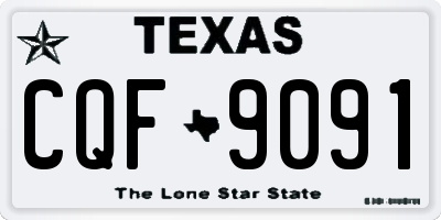 TX license plate CQF9091