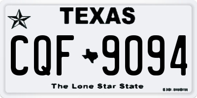 TX license plate CQF9094