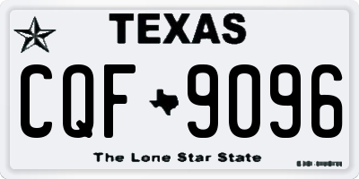 TX license plate CQF9096