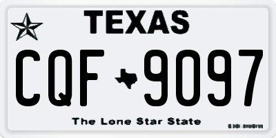 TX license plate CQF9097