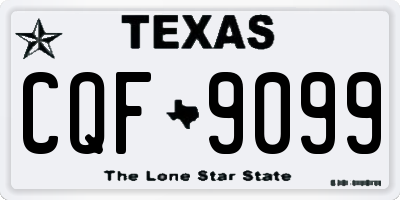 TX license plate CQF9099