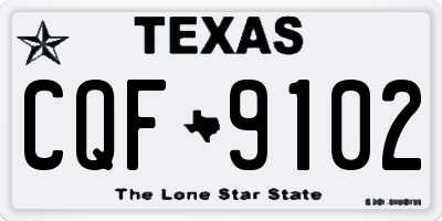 TX license plate CQF9102