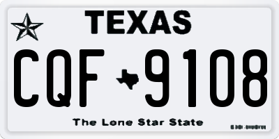 TX license plate CQF9108