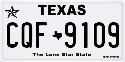 TX license plate CQF9109