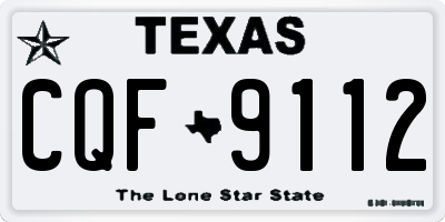 TX license plate CQF9112