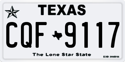 TX license plate CQF9117