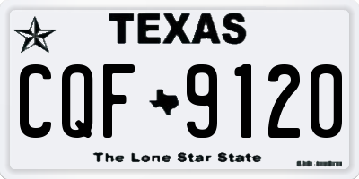 TX license plate CQF9120