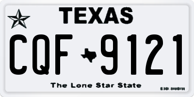 TX license plate CQF9121