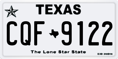 TX license plate CQF9122