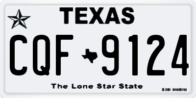 TX license plate CQF9124