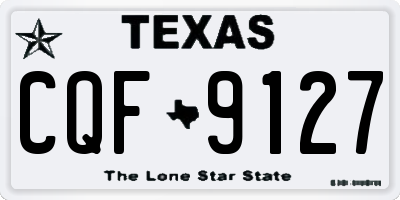 TX license plate CQF9127