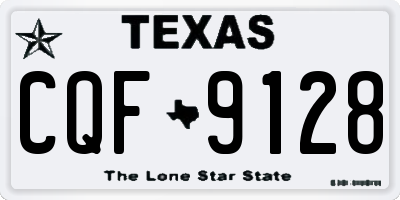 TX license plate CQF9128