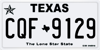 TX license plate CQF9129