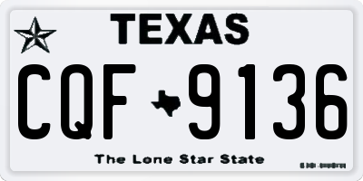 TX license plate CQF9136