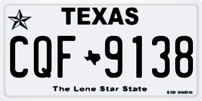TX license plate CQF9138